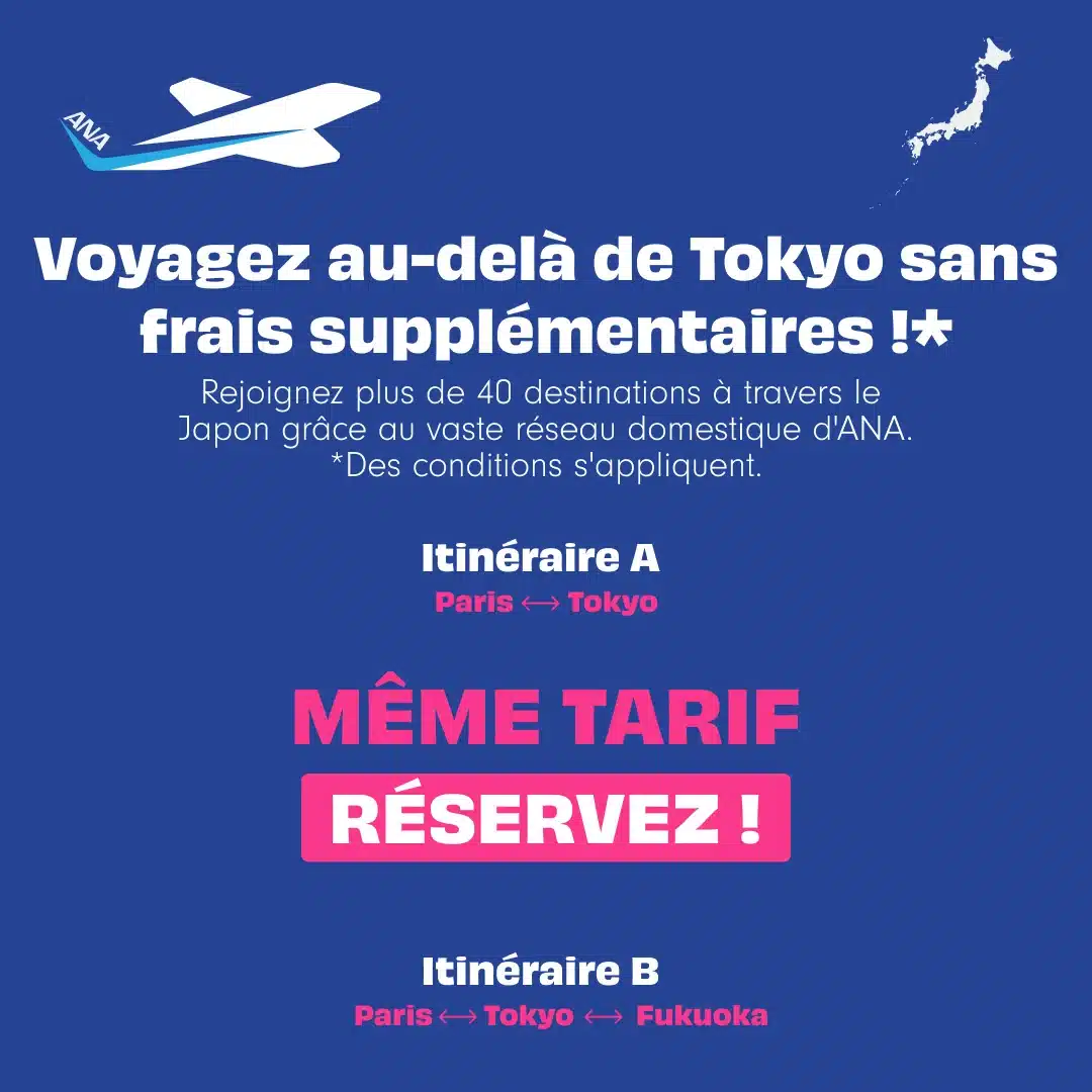 Voyagez au-delà de Tokyo sans frais supplémentaires !*