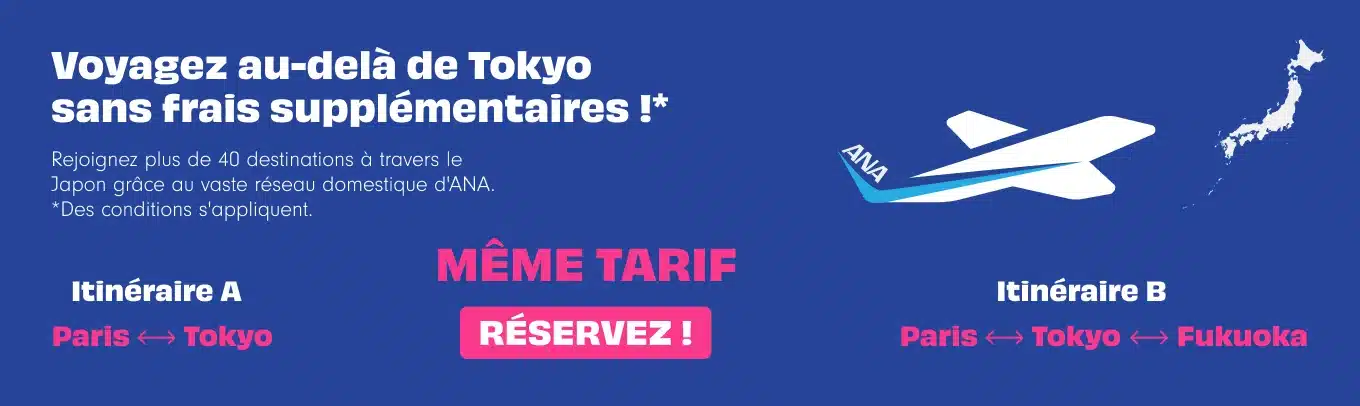 Voyagez au-delà de Tokyo sans frais supplémentaires !*